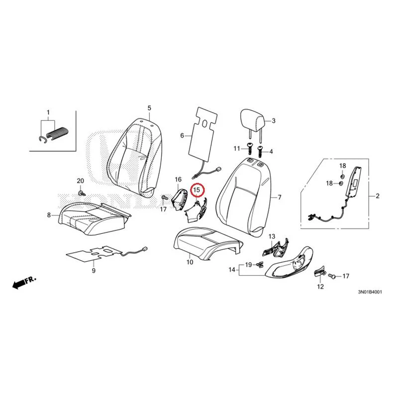 [NEW] JDM HONDA VEZEL e:HEV RV5 2025 Front Seat (Passenger Side) GENUINE OEM - Image 16