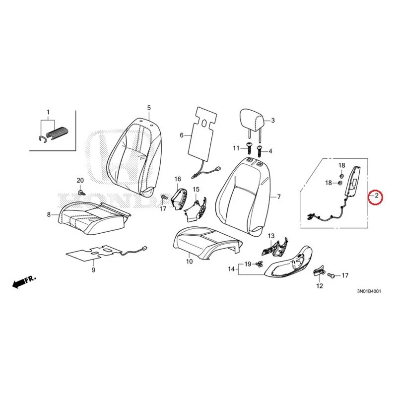 [NEW] JDM HONDA VEZEL e:HEV RV5 2025 Front Seat (Passenger Side) GENUINE OEM - Image 3