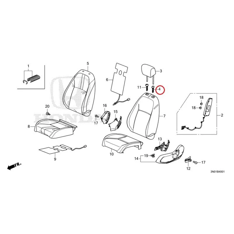 [NEW] JDM HONDA VEZEL e:HEV RV5 2025 Front Seat (Passenger Side) GENUINE OEM - Image 5