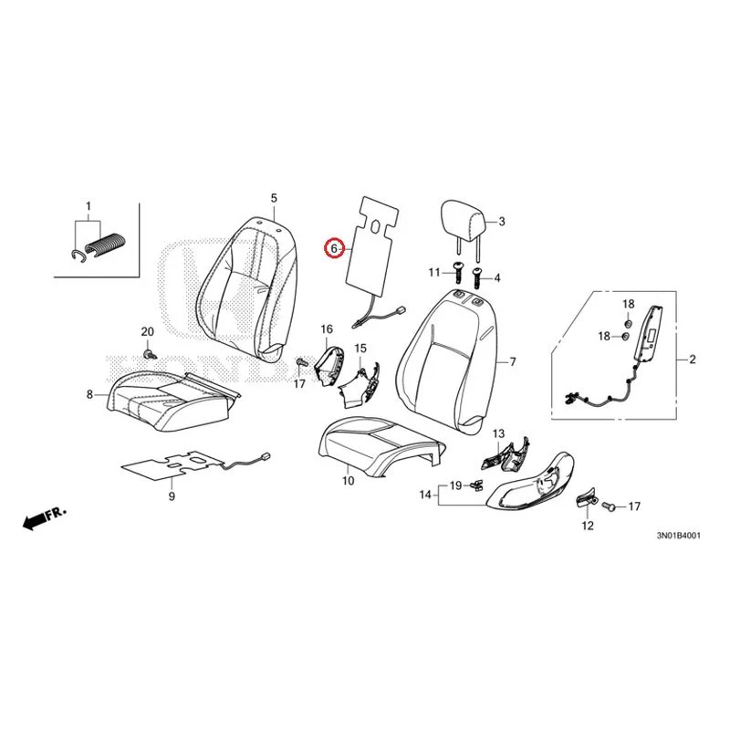 [NEW] JDM HONDA VEZEL e:HEV RV5 2025 Front Seat (Passenger Side) GENUINE OEM - Image 7