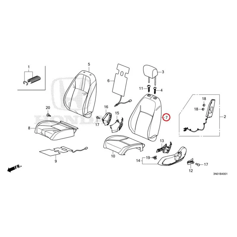 [NEW] JDM HONDA VEZEL e:HEV RV5 2025 Front Seat (Passenger Side) GENUINE OEM - Image 8