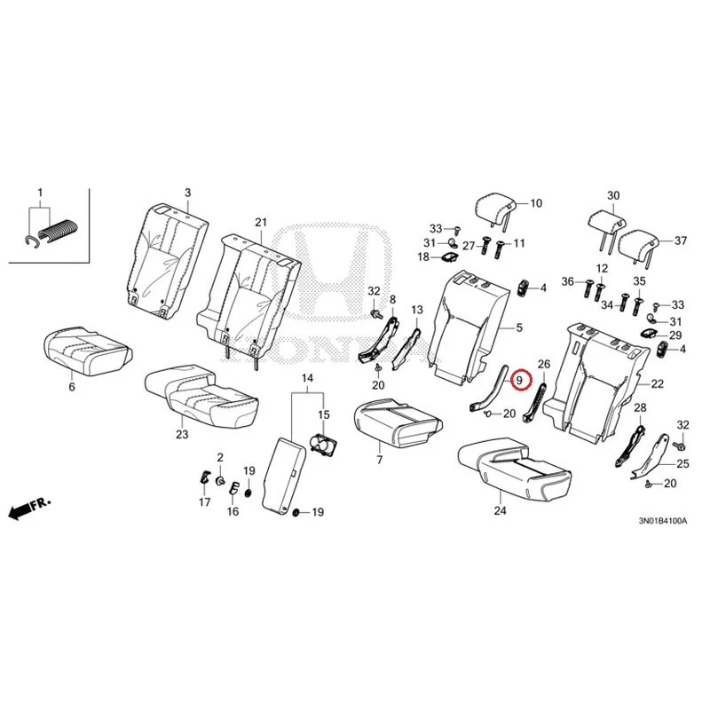[NEW] JDM HONDA VEZEL e:HEV RV5 2025 Rear Seat GENUINE OEM - Image 10