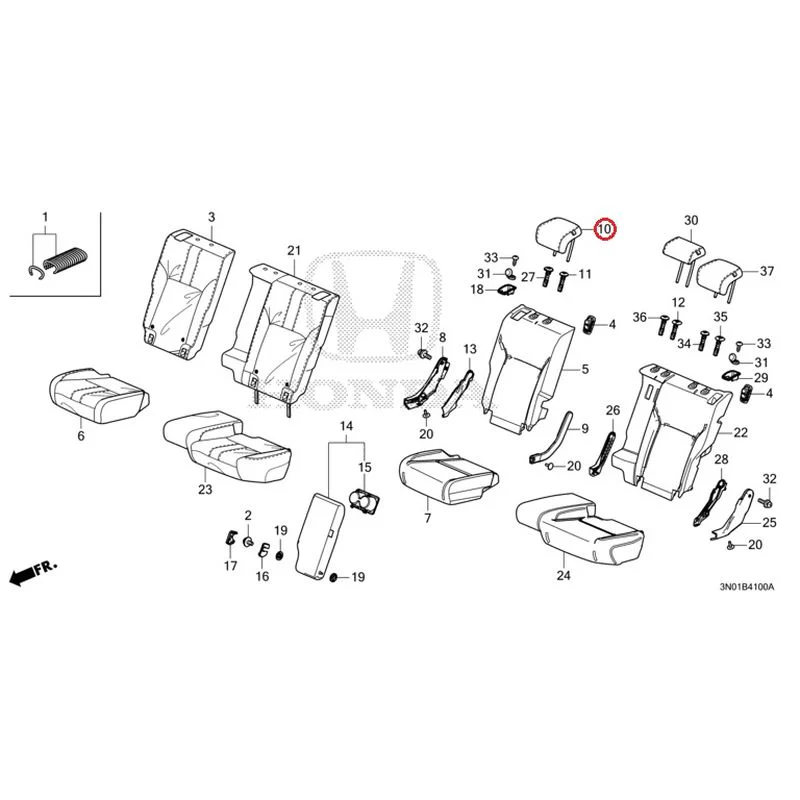 [NEW] JDM HONDA VEZEL e:HEV RV5 2025 Rear Seat GENUINE OEM - Image 11