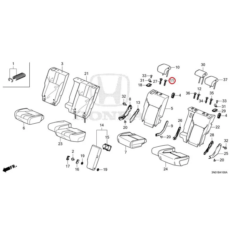 [NEW] JDM HONDA VEZEL e:HEV RV5 2025 Rear Seat GENUINE OEM - Image 12