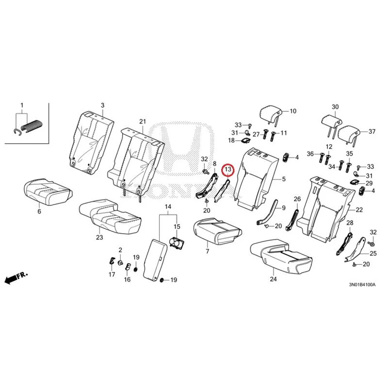 [NEW] JDM HONDA VEZEL e:HEV RV5 2025 Rear Seat GENUINE OEM - Image 14