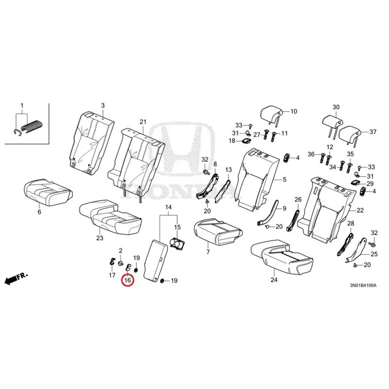 [NEW] JDM HONDA VEZEL e:HEV RV5 2025 Rear Seat GENUINE OEM - Image 17