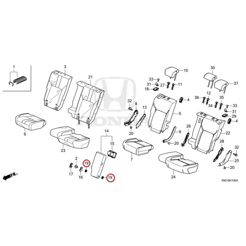 [NEW] JDM HONDA VEZEL e:HEV RV5 2025 Rear Seat GENUINE OEM - Image 20