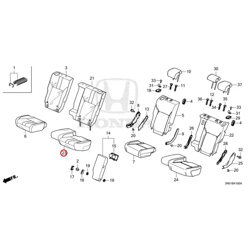 [NEW] JDM HONDA VEZEL e:HEV RV5 2025 Rear Seat GENUINE OEM - Image 24