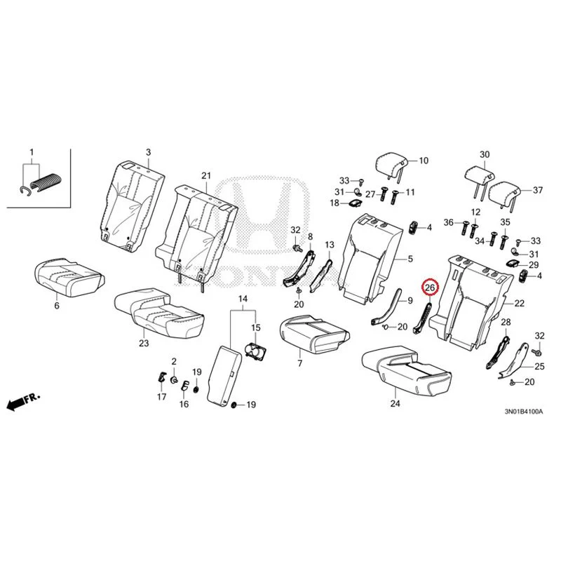 [NEW] JDM HONDA VEZEL e:HEV RV5 2025 Rear Seat GENUINE OEM - Image 27