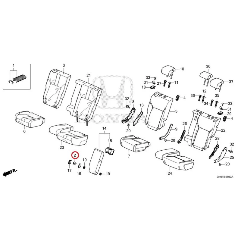 [NEW] JDM HONDA VEZEL e:HEV RV5 2025 Rear Seat GENUINE OEM - Image 3