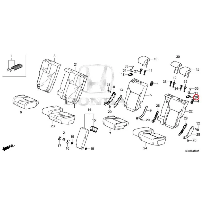 [NEW] JDM HONDA VEZEL e:HEV RV5 2025 Rear Seat GENUINE OEM - Image 30