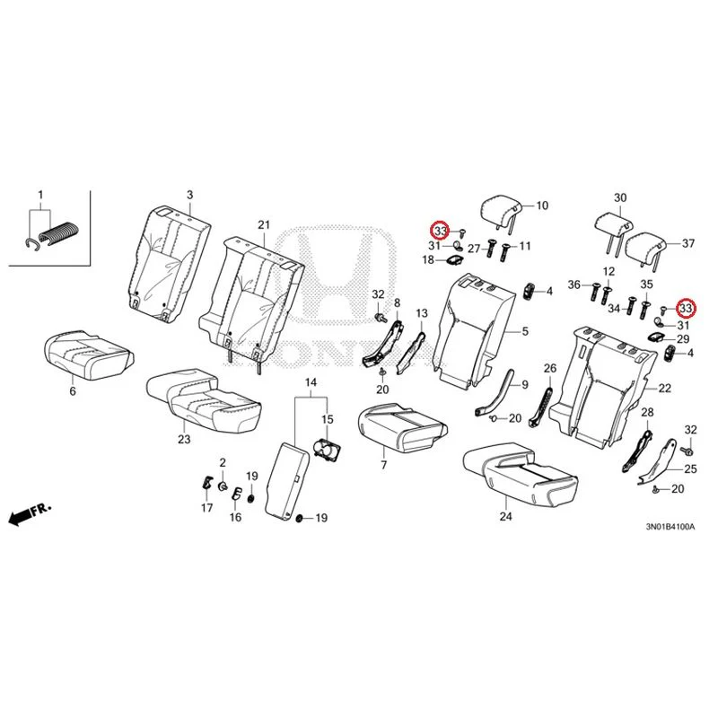 [NEW] JDM HONDA VEZEL e:HEV RV5 2025 Rear Seat GENUINE OEM - Image 34