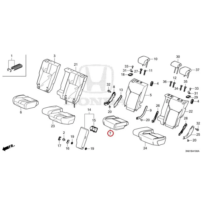 [NEW] JDM HONDA VEZEL e:HEV RV5 2025 Rear Seat GENUINE OEM - Image 8