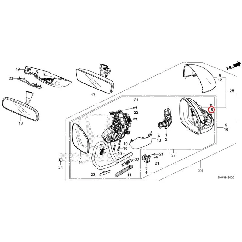 [NEW] JDM HONDA VEZEL e:HEV RV5 2025 Mirrors GENUINE OEM - Image 21