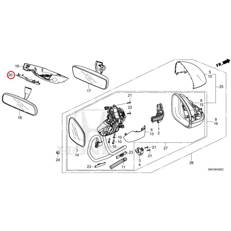 [NEW] JDM HONDA VEZEL e:HEV RV5 2025 Mirrors GENUINE OEM - Image 26