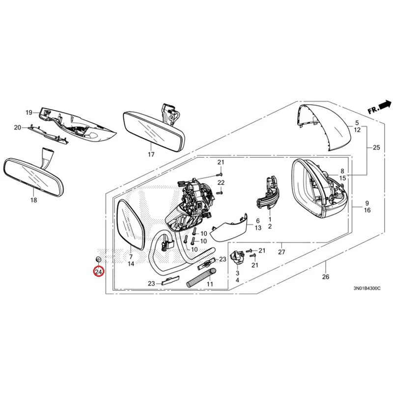 [NEW] JDM HONDA VEZEL e:HEV RV5 2025 Mirrors GENUINE OEM - Image 30