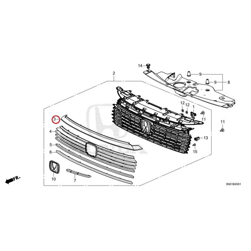 [NEW] JDM HONDA VEZEL e:HEV RV5 2025 Front Grill (2) GENUINE OEM - Image 12