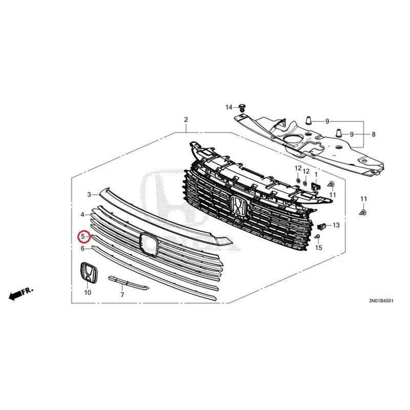 [NEW] JDM HONDA VEZEL e:HEV RV5 2025 Front Grill (2) GENUINE OEM - Image 25