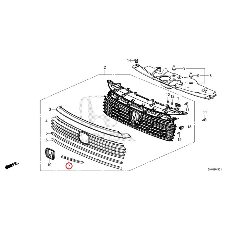 [NEW] JDM HONDA VEZEL e:HEV RV5 2025 Front Grill (2) GENUINE OEM - Image 34