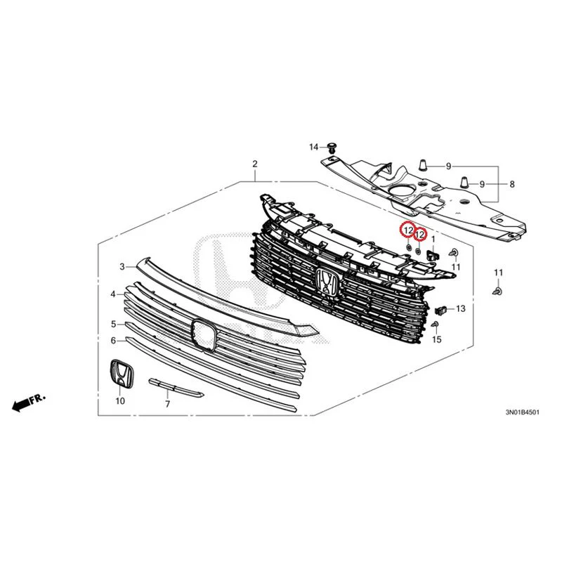 [NEW] JDM HONDA VEZEL e:HEV RV5 2025 Front Grill (2) GENUINE OEM - Image 39
