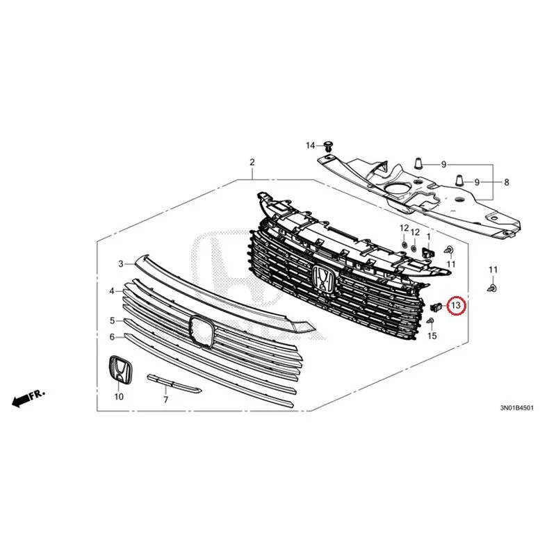 [NEW] JDM HONDA VEZEL e:HEV RV5 2025 Front Grill (2) GENUINE OEM - Image 40