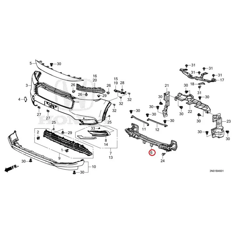 [NEW] JDM HONDA VEZEL e:HEV RV5 2025 Front Bumper (2) GENUINE OEM - Image 19