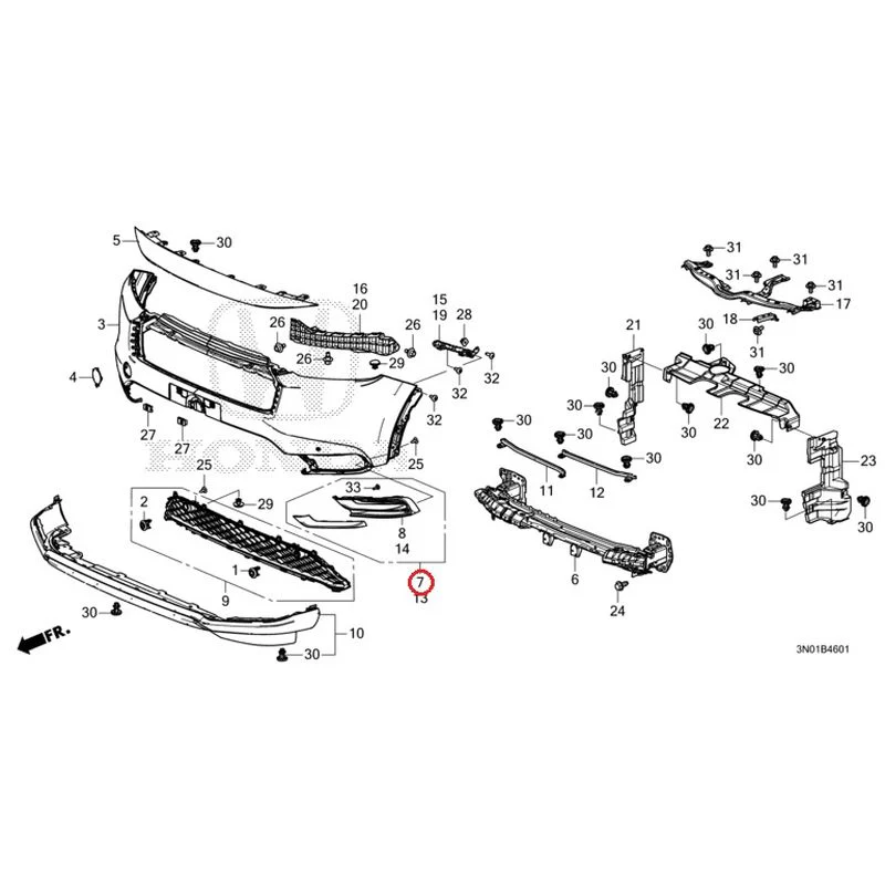 [NEW] JDM HONDA VEZEL e:HEV RV5 2025 Front Bumper (2) GENUINE OEM - Image 20