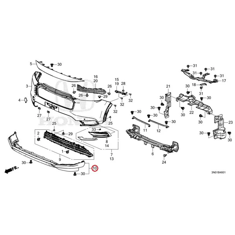 [NEW] JDM HONDA VEZEL e:HEV RV5 2025 Front Bumper (2) GENUINE OEM - Image 23