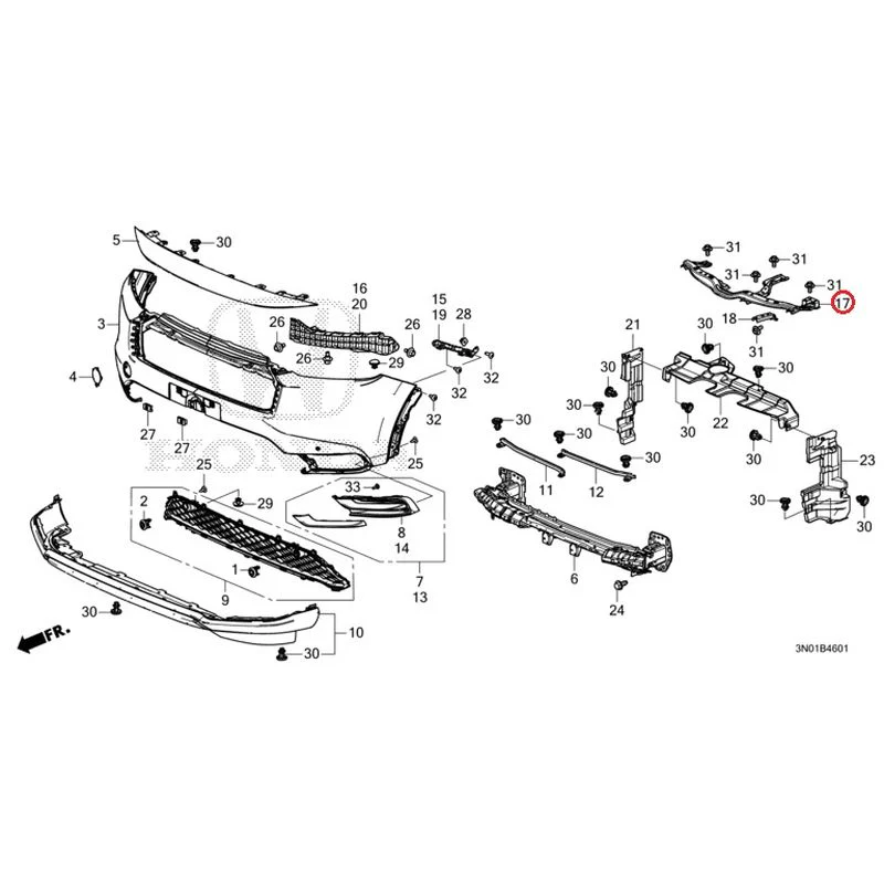 [NEW] JDM HONDA VEZEL e:HEV RV5 2025 Front Bumper (2) GENUINE OEM - Image 30