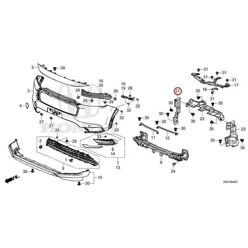 [NEW] JDM HONDA VEZEL e:HEV RV5 2025 Front Bumper (2) GENUINE OEM - Image 34