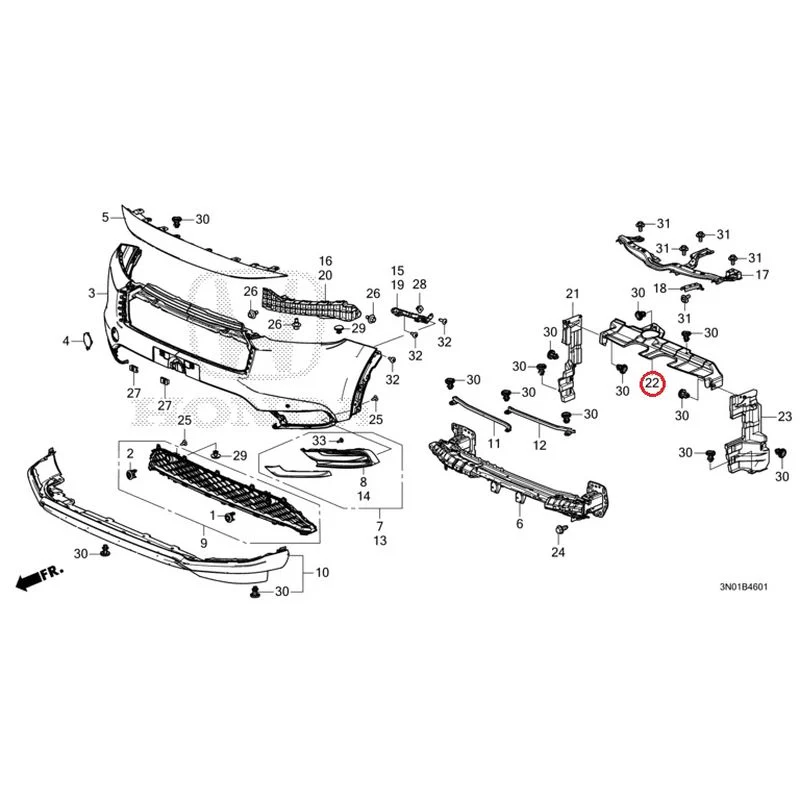 [NEW] JDM HONDA VEZEL e:HEV RV5 2025 Front Bumper (2) GENUINE OEM - Image 35
