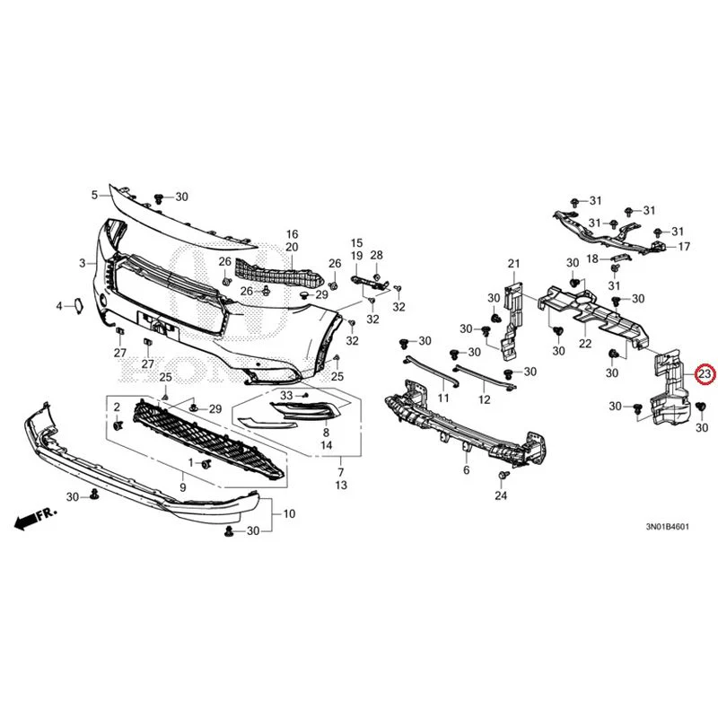 [NEW] JDM HONDA VEZEL e:HEV RV5 2025 Front Bumper (2) GENUINE OEM - Image 36