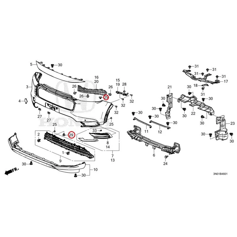 [NEW] JDM HONDA VEZEL e:HEV RV5 2025 Front Bumper (2) GENUINE OEM - Image 42