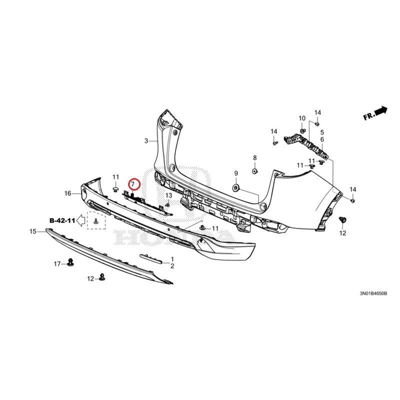 [NEW] JDM HONDA VEZEL e:HEV RV5 2025 Rear Bumper GENUINE OEM - Image 11