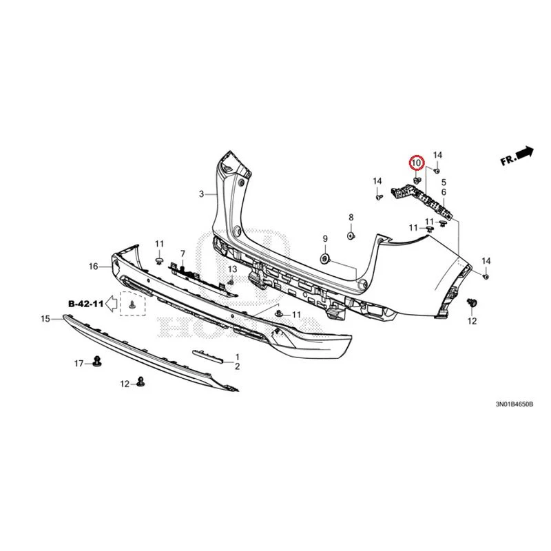 [NEW] JDM HONDA VEZEL e:HEV RV5 2025 Rear Bumper GENUINE OEM - Image 14