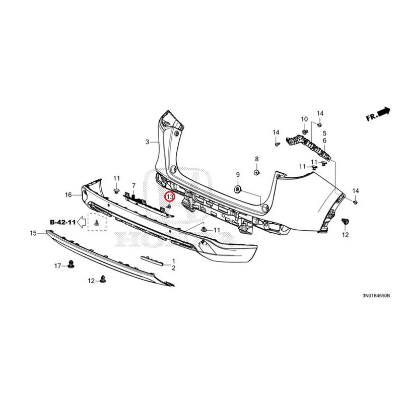 [NEW] JDM HONDA VEZEL e:HEV RV5 2025 Rear Bumper GENUINE OEM - Image 17