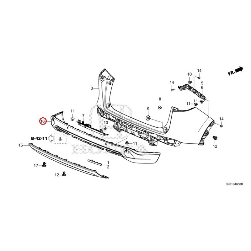 [NEW] JDM HONDA VEZEL e:HEV RV5 2025 Rear Bumper GENUINE OEM - Image 20