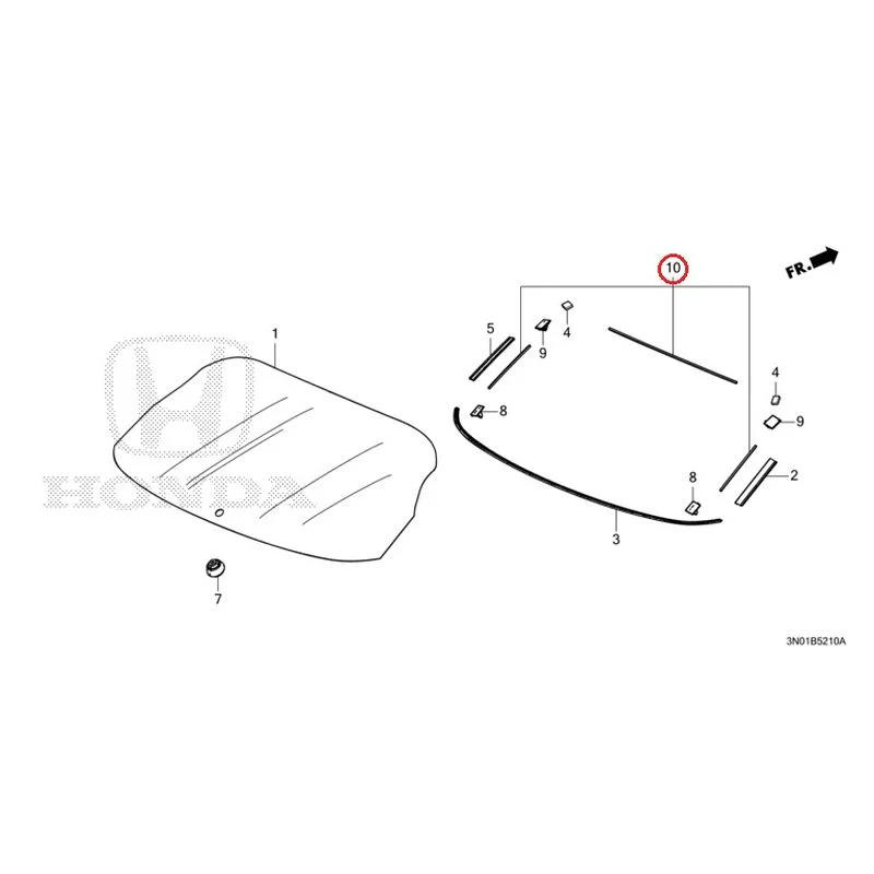 [NEW] JDM HONDA VEZEL e:HEV RV5 2025 Rear Windshield Glass GENUINE OEM - Image 10