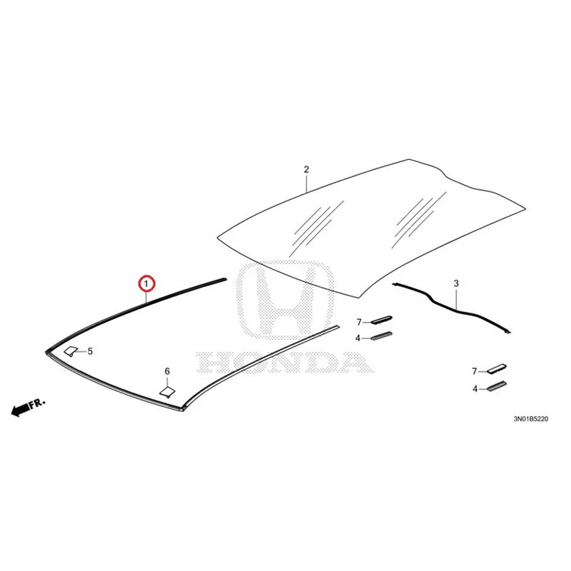 [NEW] JDM HONDA VEZEL e:HEV RV5 2025 Roof Glass GENUINE OEM - Image 2