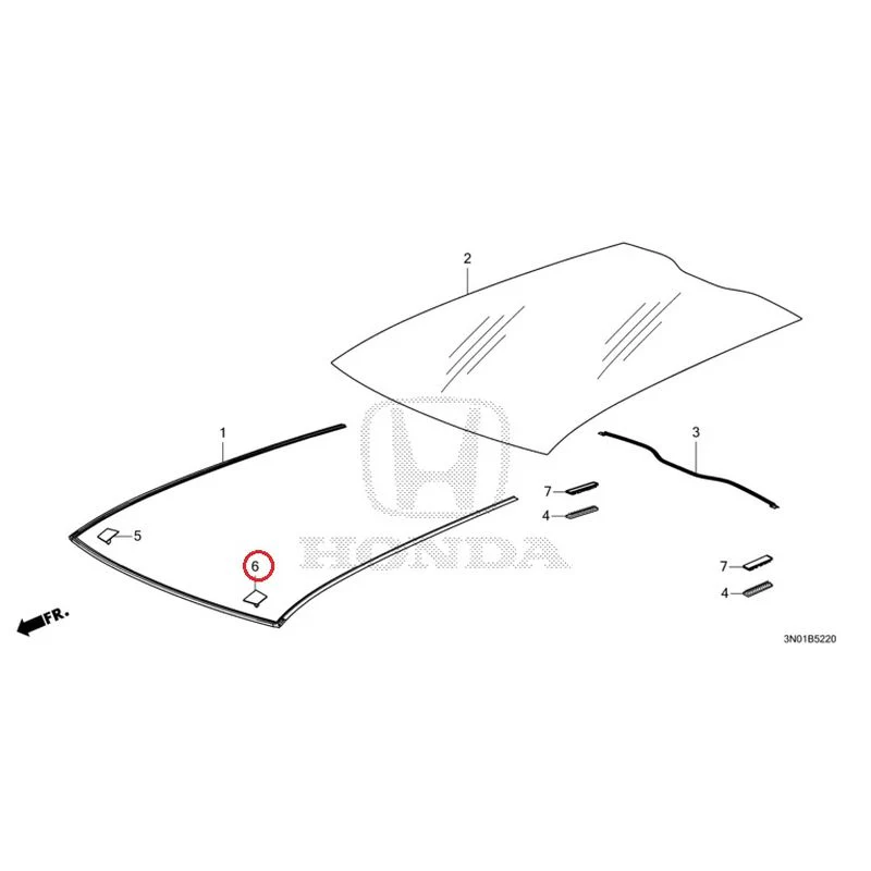 [NEW] JDM HONDA VEZEL e:HEV RV5 2025 Roof Glass GENUINE OEM - Image 7