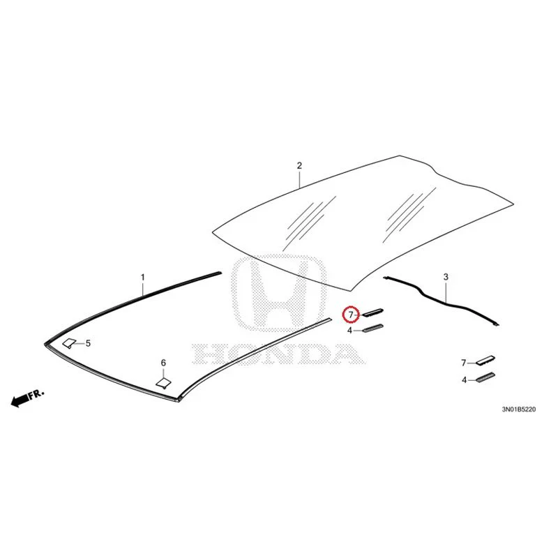 [NEW] JDM HONDA VEZEL e:HEV RV5 2025 Roof Glass GENUINE OEM - Image 8