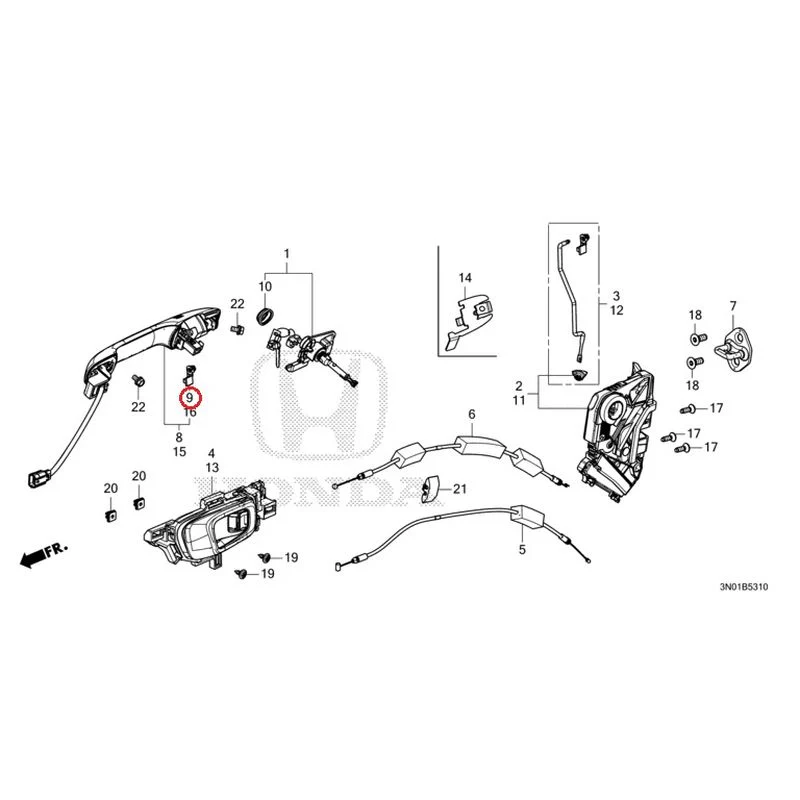 [NEW] JDM HONDA VEZEL e:HEV RV5 2025 Front Door Locks/Outer Handles GENUINE OEM - Image 13