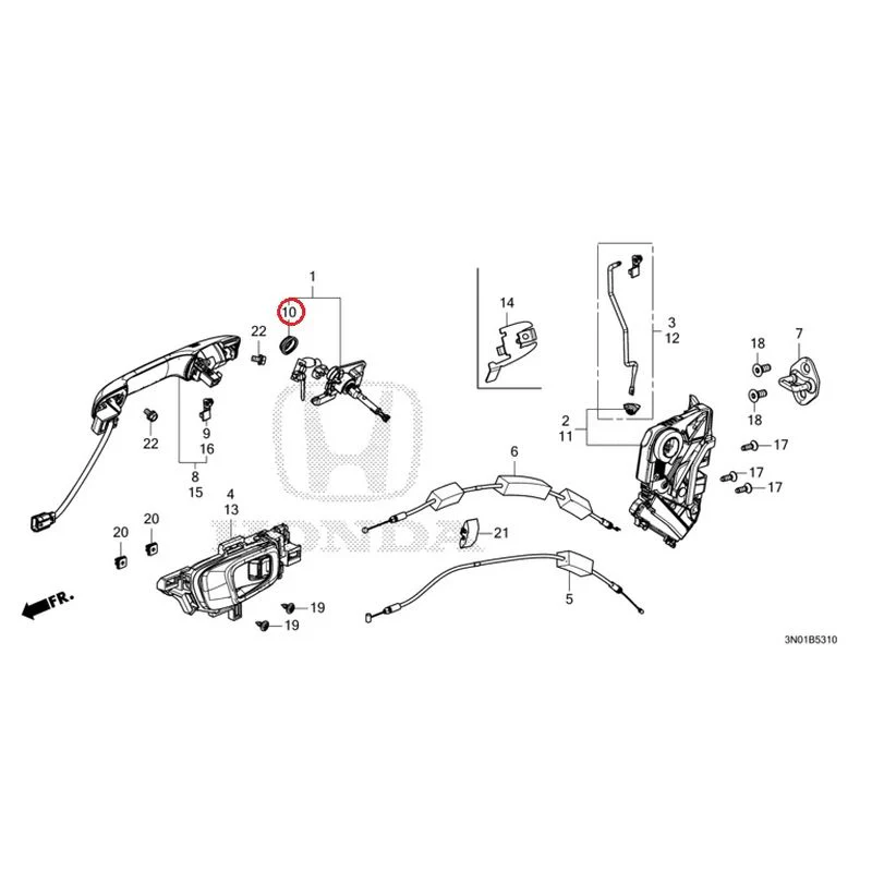 [NEW] JDM HONDA VEZEL e:HEV RV5 2025 Front Door Locks/Outer Handles GENUINE OEM - Image 14