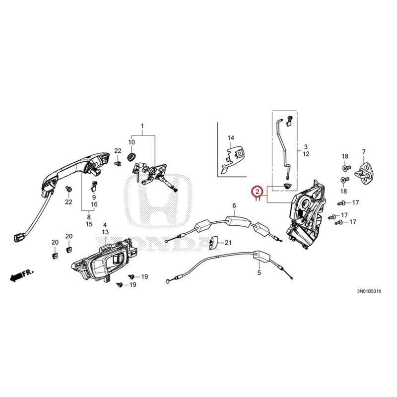 [NEW] JDM HONDA VEZEL e:HEV RV5 2025 Front Door Locks/Outer Handles GENUINE OEM - Image 2
