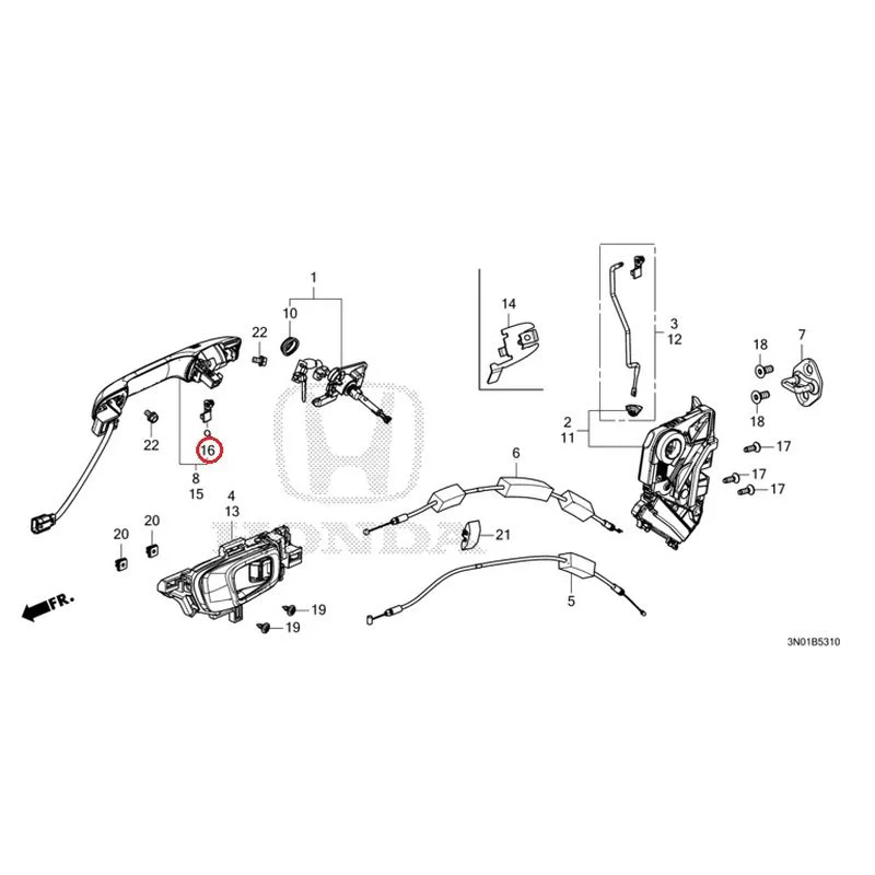 [NEW] JDM HONDA VEZEL e:HEV RV5 2025 Front Door Locks/Outer Handles GENUINE OEM - Image 24