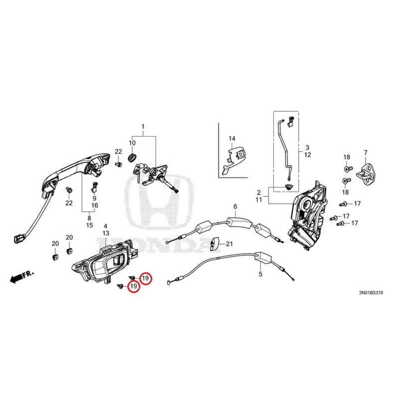 [NEW] JDM HONDA VEZEL e:HEV RV5 2025 Front Door Locks/Outer Handles GENUINE OEM - Image 27