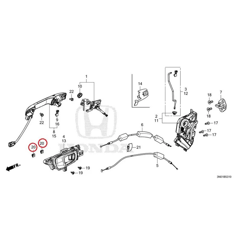 [NEW] JDM HONDA VEZEL e:HEV RV5 2025 Front Door Locks/Outer Handles GENUINE OEM - Image 28