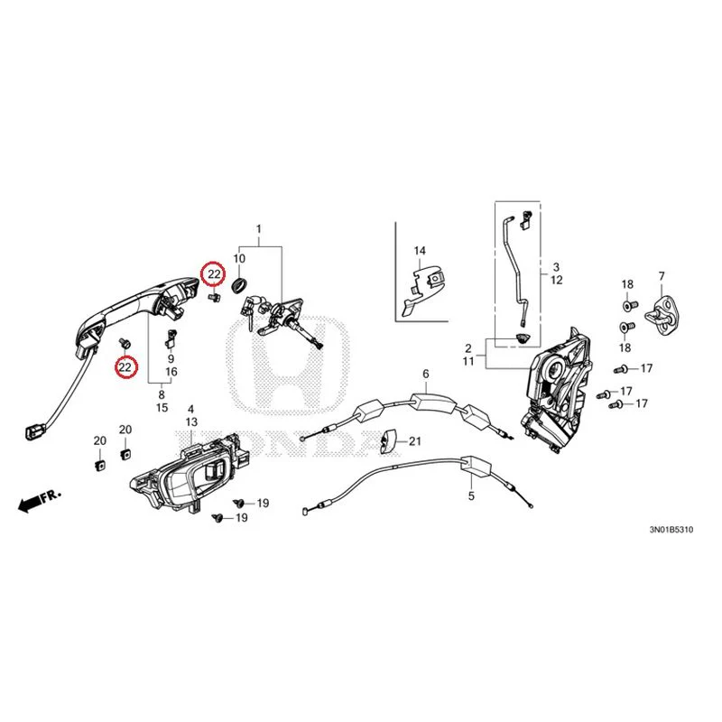 [NEW] JDM HONDA VEZEL e:HEV RV5 2025 Front Door Locks/Outer Handles GENUINE OEM - Image 30