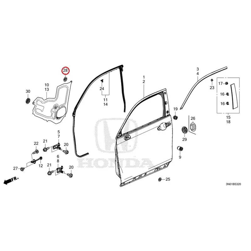 [NEW] JDM HONDA VEZEL e:HEV RV5 2025 Front Door Panel GENUINE OEM - Image 30