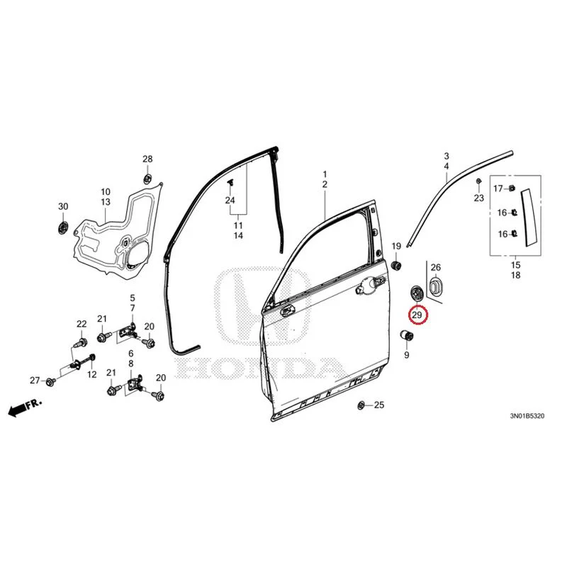 [NEW] JDM HONDA VEZEL e:HEV RV5 2025 Front Door Panel GENUINE OEM - Image 31